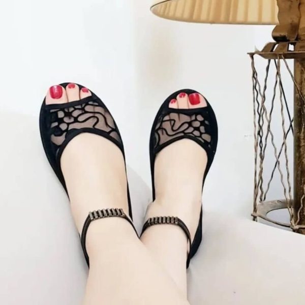 پاپوش جلو باز بنددار (8 جفتی) در سایز 37 تا 41 کد 1436